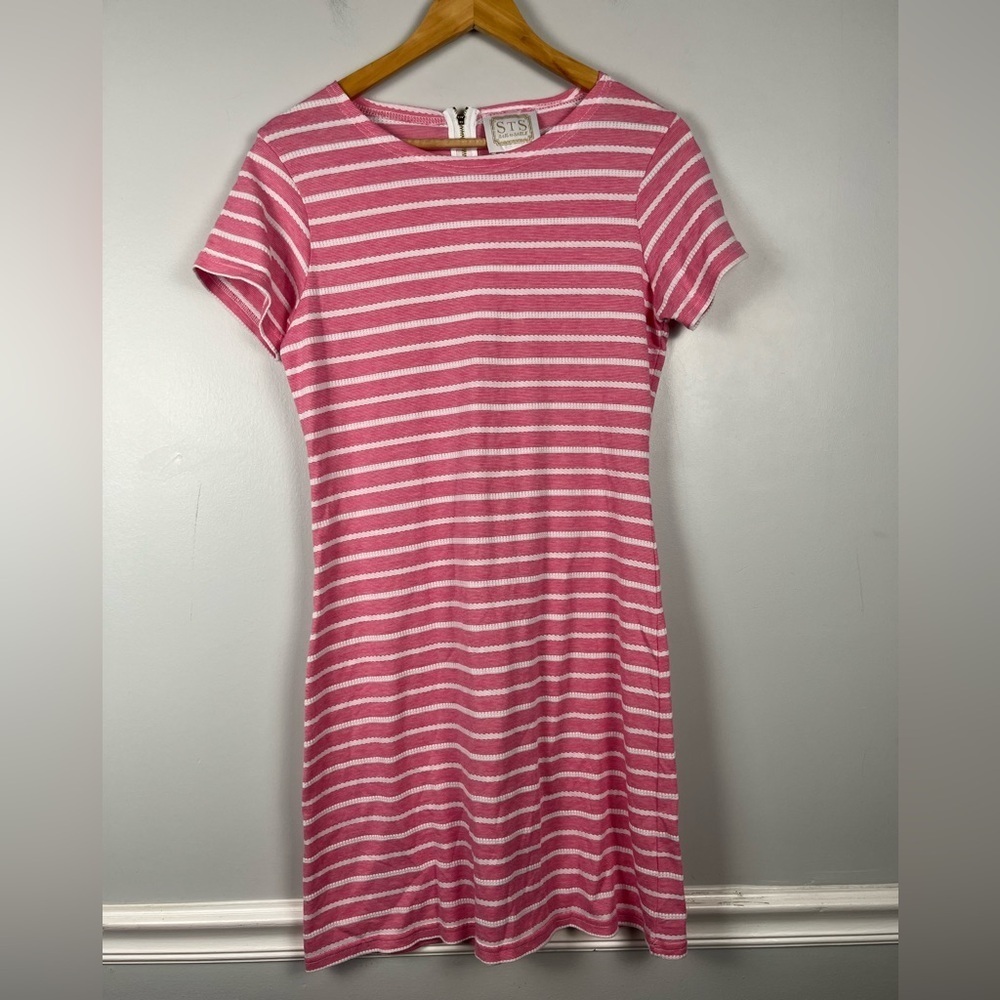 Sail to Sable Jetting to Jetties Dress Pink/White size small